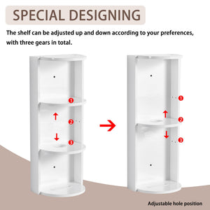 Bathroom Wall Mounted Storage Rack With Floating Design