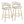 Jie - Glam Fixed Height Counter Stool (Set of 2)