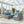 Armless Patio Sofa Set, With UV Resistant Frame And Waterproof Cushions - Blue / Brown