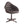 Pipino - Top Grain Leather Accent Chair With Swivel - Antique Ebony