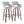 Mustang - Contemporary Fixed Height Barstool With Swivel & Round Footrest (Set of 2)