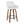 Daniella - Contemporary Fixed Height Counter Stool With Swivel With Round Footrest (Set of 2)