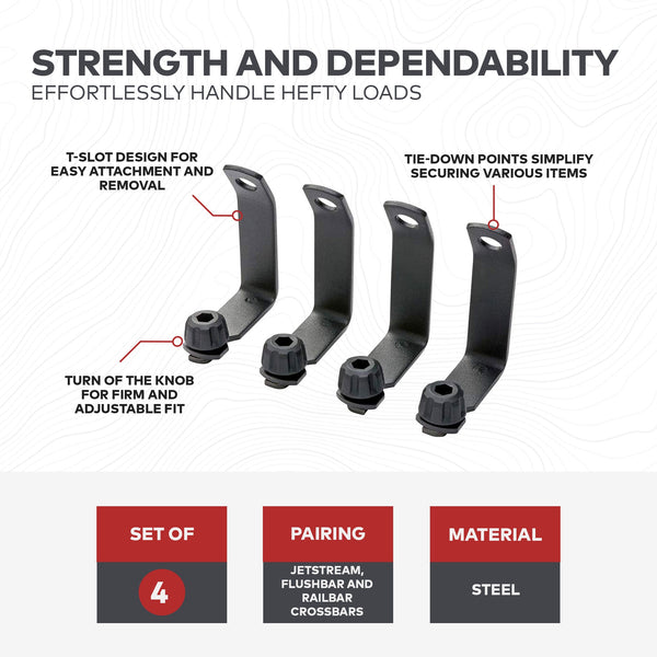 Yakima LoadStop Steel T-Slot Mounted Load Stops Accessory for Yakima Crossbars