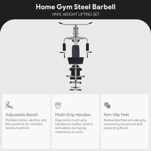 Everyday Essentials Home Gym Exercise Equipment Bench Strength Workout Station