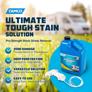 Camco 1 Gallon Pro Strength Black Streak Remover Formula with Sprayer and Nozzle