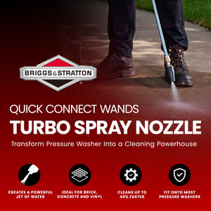 Briggs & Stratton Quick Connect 3000 PSI Turbo Spray Nozzle for Pressure Washers