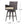 Outdoor Modern Rattan Swivel Barstool with Tapered Legs