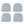 SAME AS Outdoor Patio Chair Cushions, Set of 4 - Blue