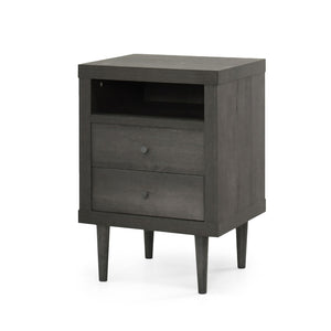 Nystrom Mid Century Modern 2 Drawer Nightstand