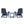 Folding Outdoor Adirondack Chair For Relaxing, Hdpe All-Weather Fire Pit Chair, Patio Lawn Chair For Outside Deck Garden Backyardf Balcony - Navy Blue