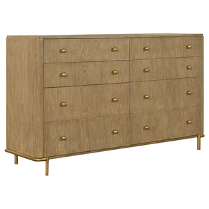 Stevie Sand Wash Natural Cane 4-Piece Eastern King Bedroom Set