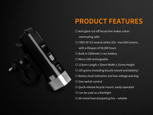 Fenix BC25R LED Bike Light - TRAPSKI