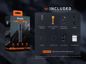 Fenix PD40R V3 Rechargeable Flashlight - TRAPSKI