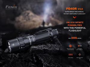 Fenix PD40R V3 Rechargeable Flashlight - TRAPSKI