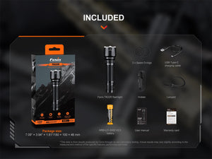 Fenix TK22R Rechargeable Tactical & Duty Flashlight - TRAPSKI