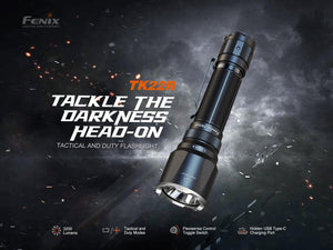 Fenix TK22R Rechargeable Tactical & Duty Flashlight - TRAPSKI