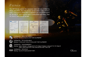 Fenix WF11E Intrinsically Safe Flashlight - TRAPSKI