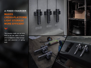 Fenix WF26R Cradle Charging LED Work Flashlight - TRAPSKI