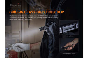 Fenix WT25R Adjustable Head LED Flashlight - 1000 Lumens - TRAPSKI