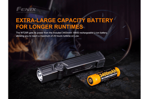 Fenix WT25R Adjustable Head LED Flashlight - 1000 Lumens - TRAPSKI