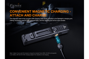 Fenix WT25R Adjustable Head LED Flashlight - 1000 Lumens - TRAPSKI