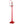 68 Inch Festive Musical Christmas Street Lamp Post with Snow Globe Lantern-Red