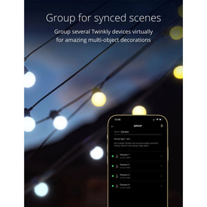 Twinkly Festoon App-Controlled Smart LED Light String 20 AWW (Warm/Cool White)