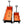 Big Large Capacity Folding Wagon Cart with Extender (Black + Orange)