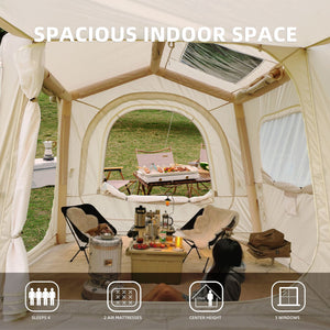 Inflatable 4-8 Person Waterproof Camping Tents