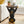 22.17'H Black Dog Side Table Pedestal End Table Stool