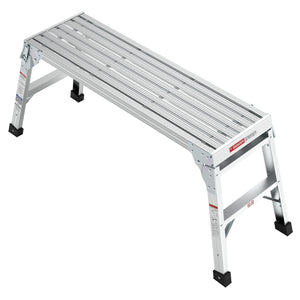 Work Platform Aluminum Portable Bench Folding Ladder