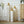 3-Piece Modern Metal Vase Set - White & Gold