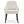 Indoor Dining Chair Set of 2 with Sturdy Frame - Beige / Yellow