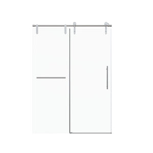Frameless Single Sliding Shower Doors With Towel Rail & Handle