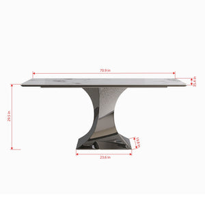 Modern Rectangular Dining Table For 6 With Chairs