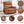 Orange Leatheraire Heat Massage Dual Motor Lift Recliner