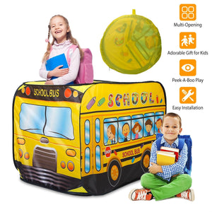 Kids Play Tent Foldable Pop Up Fire Truck Tent Portable Children Baby Play House W/ Carry Bag For Indoor Outdoor Use