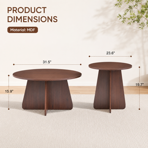 Retro-Style Nesting Coffee Table Set