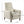 Upholstered Push Recliner Chair With Rubber Wood Legs For Living Room