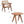 Armchair And Matching Square End Table, 2 Piece Living Room Set - Natural