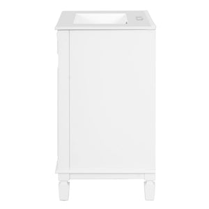 Bathroom Vanity With Sink, Compact Cabinet & 2 Drawers And Adjustable Shelf