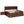 Full Size Captain Bed With Built In Storage Shelves, 4 Drawers And 2 Cabinets - Antique Brown