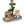 Sitting Dog Solar Lantern Planter Statue