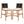Outdoor Acacia Wood Bar Stools (Set of 2)