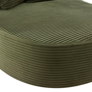 Modern Chaise Lounge Sofa Boneless Couch With Supportive Pillows