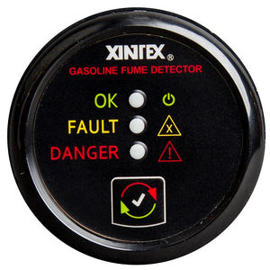 Fireboy-Xintex Gasoline Fume Detector - Black Bezel - 12/24V - TRAPSKI