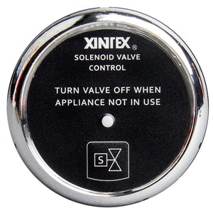 Fireboy-Xintex Propane Control Solenoid Valve w/Chrome Bezel Display - TRAPSKI