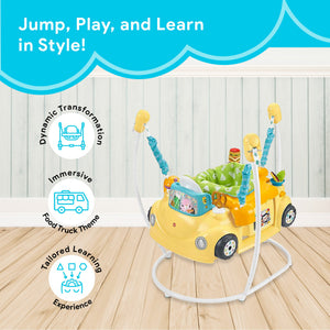 Fisher-Price 2-in-1 Servin' Up Fun Jumperoo Development Activity Center(Damaged)