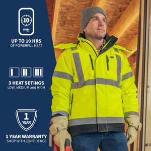 Flash Heated Hi Vis Jacket - TRAPSKI