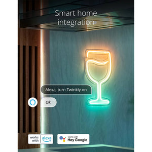 Twinkly Flex App-Controlled Flexible Light Tube RGB 16 Mil Colors 6.5' (4 Pack) - TRAPSKI